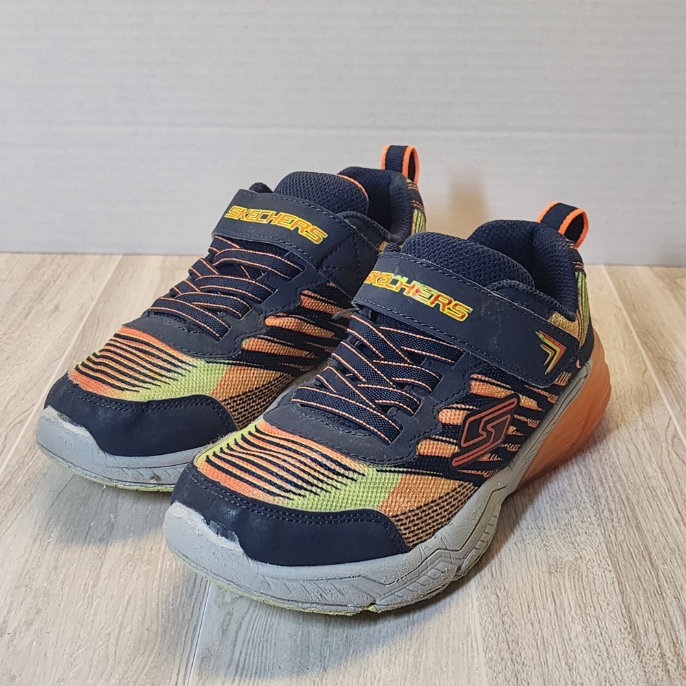 Skechers Thermoflux 2.0 Shoes Boys Kids Size 13 Black Orange Yellow 403733L